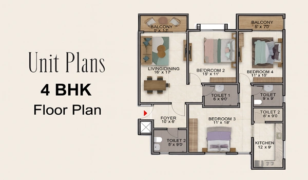 Purva Northern Lights Floor Plan