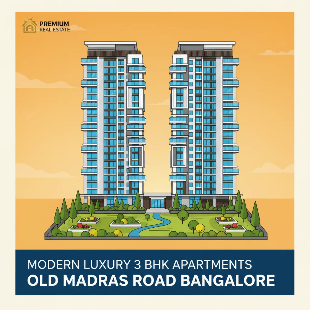 3 BHK luxury flats in Old Madras Road hero