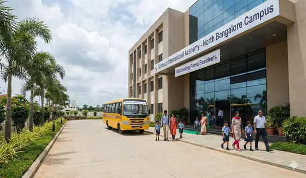 A map of the Namma Metro Blue Line Phase 2B showing the Bagalur Cross station and its connection from KR Puram to the Airport.