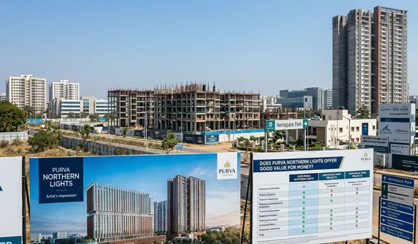 Purva Northern Lights value for money analysis compared to other Aerospace Park projects in North Bangalore highlighting pricing, amenities, and investment benefits