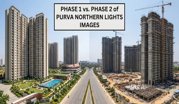 Number of apartments in Phase 1 vs Phase 2 of Purva Northern Lights with unit distribution and project details in Bagalur Bangalore
