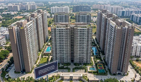 Purva Northern Lights density analysis showing 8 towers spread across 25 acres and overall project planning in Bagalur Bangalore