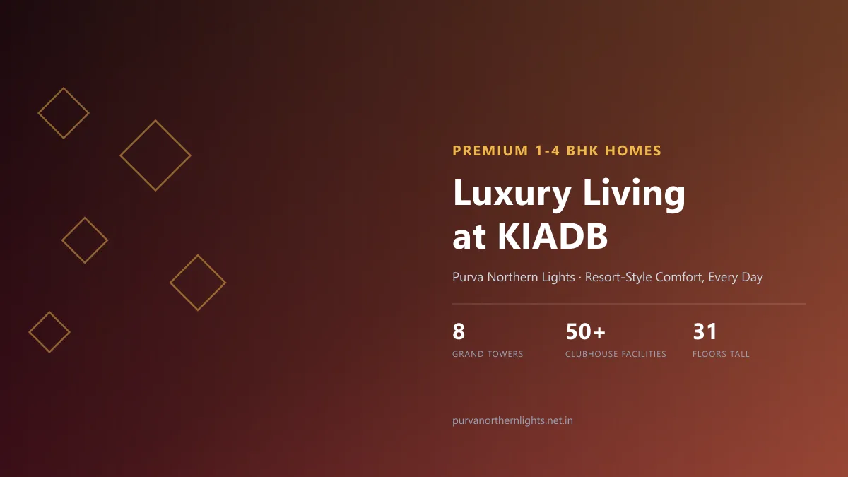 Luxury lifestyle and resort-style amenities at Purva Northern Lights KIADB Aerospace Park