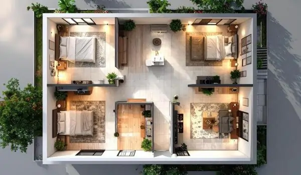 Premium Floor Layout – Luxury Apartment Design
