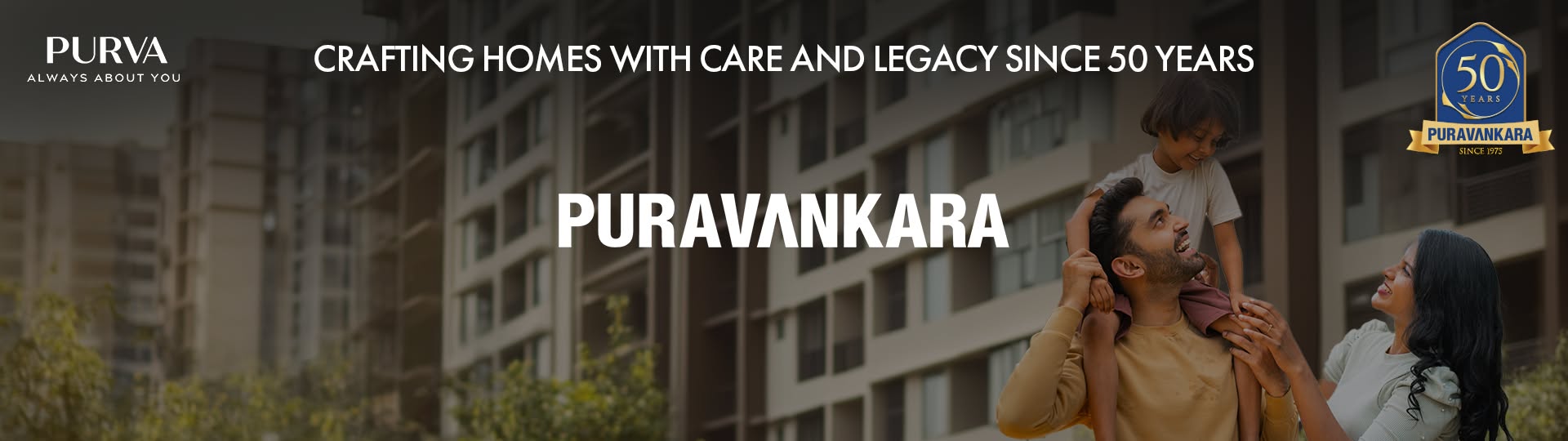 Puravankara Limited 50 Years Golden Jubilee Logo