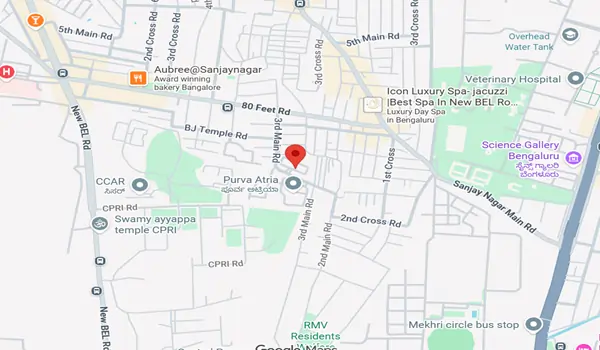 Purva Atria Platina Location Map