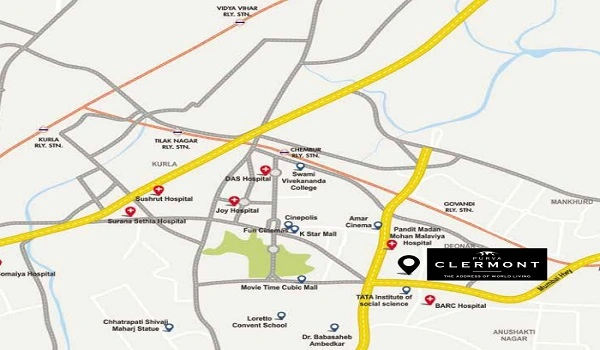 Purva Clermont Location Map