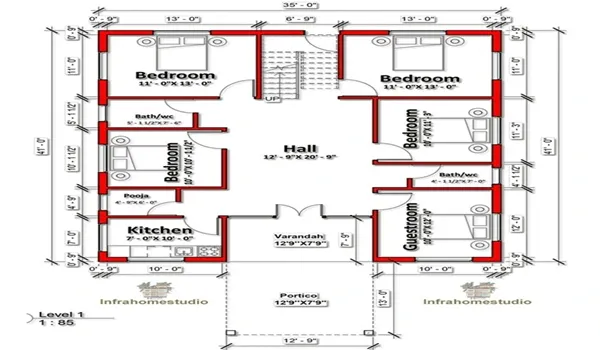 Purva Coronation Square 5 BHK Floor Plan