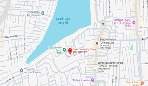 Purva Coronation Square Location Map