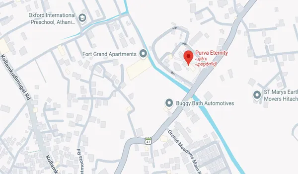 Purva Eternity Location Map
