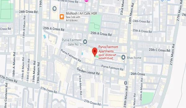 Purva Fairmont Location Map