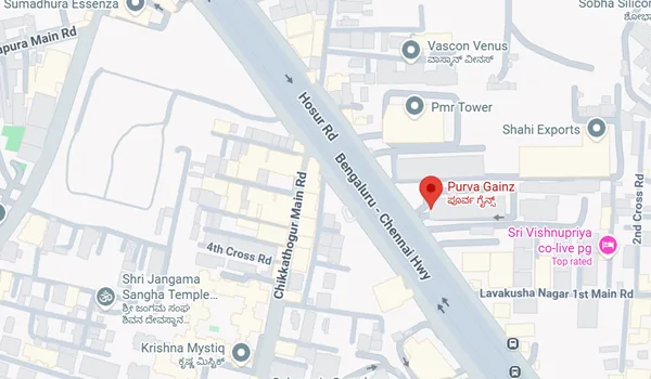 Purva Gainz Location Map