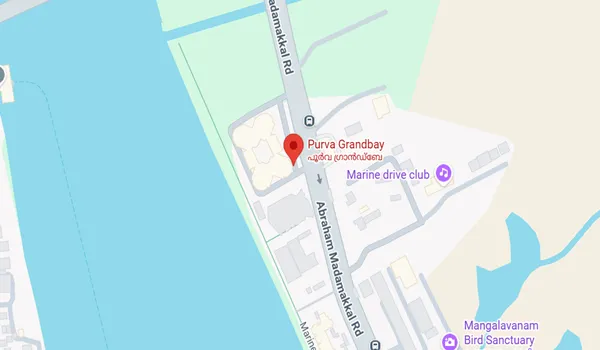 Purva Grandbay Location Map