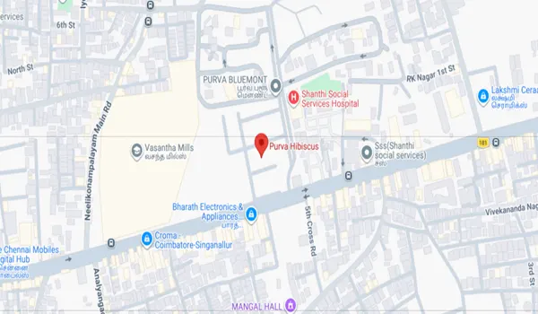 Purva Hibiscus Location Map