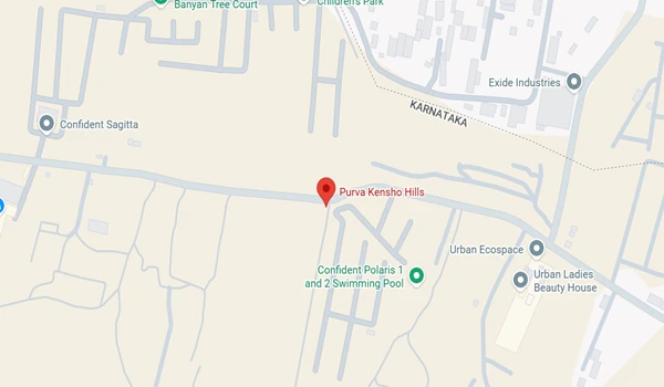 Purva Kensho Hills Location Map