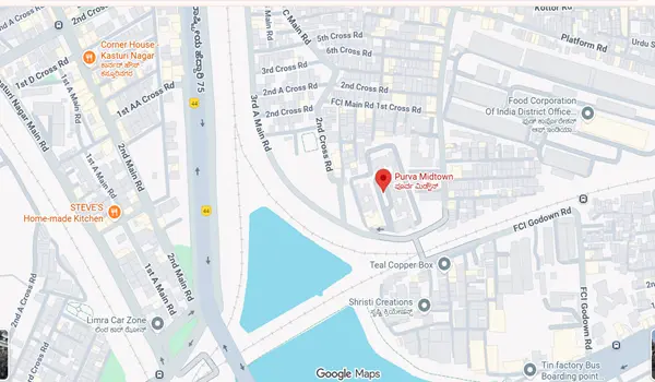 Purva Midtown Location Map