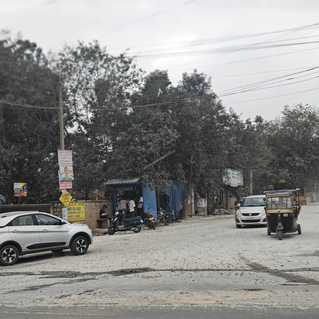 View of the Alternate Access to Bagalur from NH44 via Razak Palya road leading to the Purva Northern Lights project