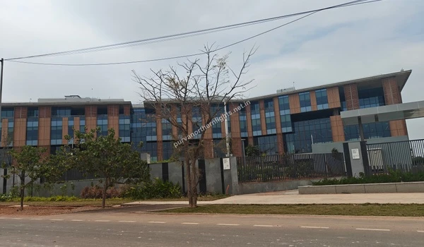 Exterior view of corporate office building near Purva Northern Lights