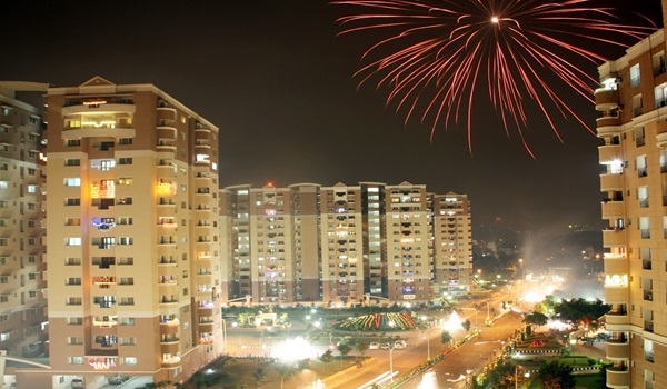 Purva Northern Lights Festival Celebrations In Township