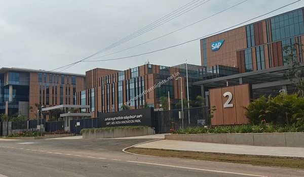 Entrance of SAP Labs India Innovation Park near Purva Northern Lights