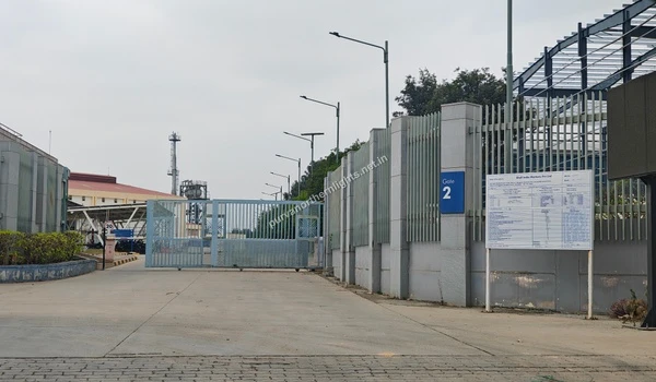 Entrance gate structure of Shell Technology Centre near Purva Northern Lights