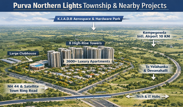 Purva Northern Lights Township Explained with Nearby Projects