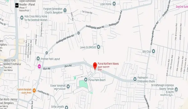 Purva Northern Waves Location Map