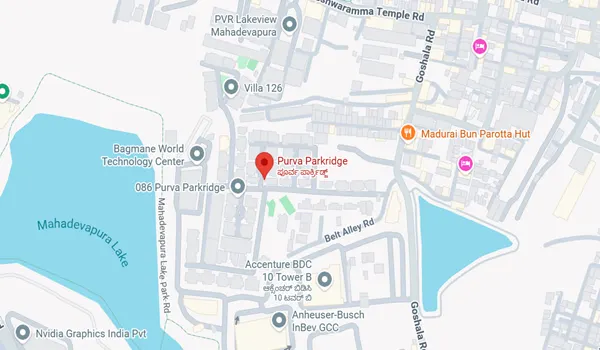 Purva Parkridge Location Map