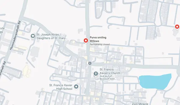 Purva Smiling Willows Location Map