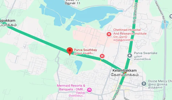 Purva Southbay Location Map