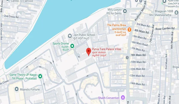 Purva Tiara Location Map