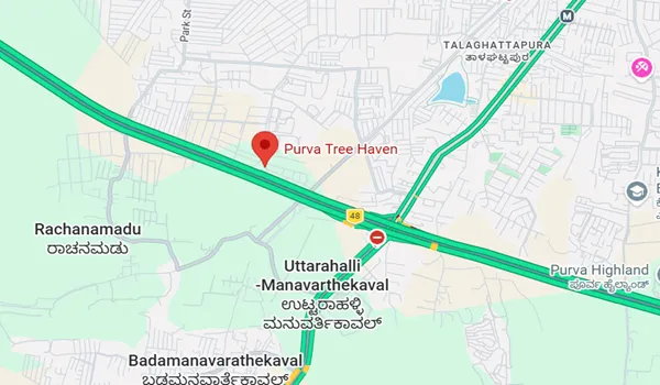 Purva Tree Haven Location Map