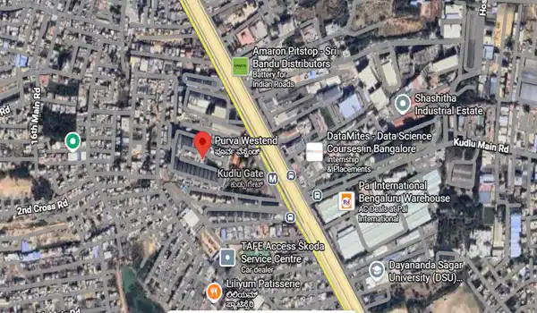 Purva Westend Location Map