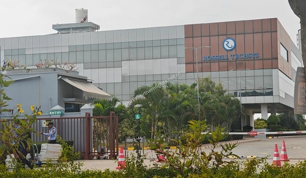 The Rossell Techsys building facade located within the Aerospace Park near Purva Northern Lights