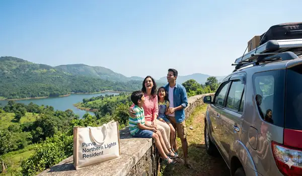 Panoramic view of Nandi Hills at sunrise, a popular weekend destination just 50 minutes from Purva Northern Lights.