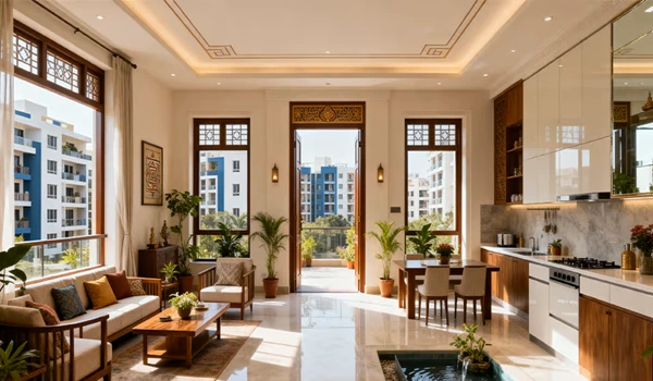 Vaastu-Planned Balcony Design for Comfortable Living at Purva Northern Lights