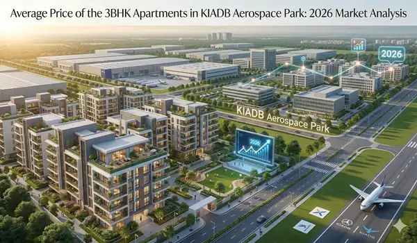 What is the average price of a 3BHK in KIADB Aerospace Park?